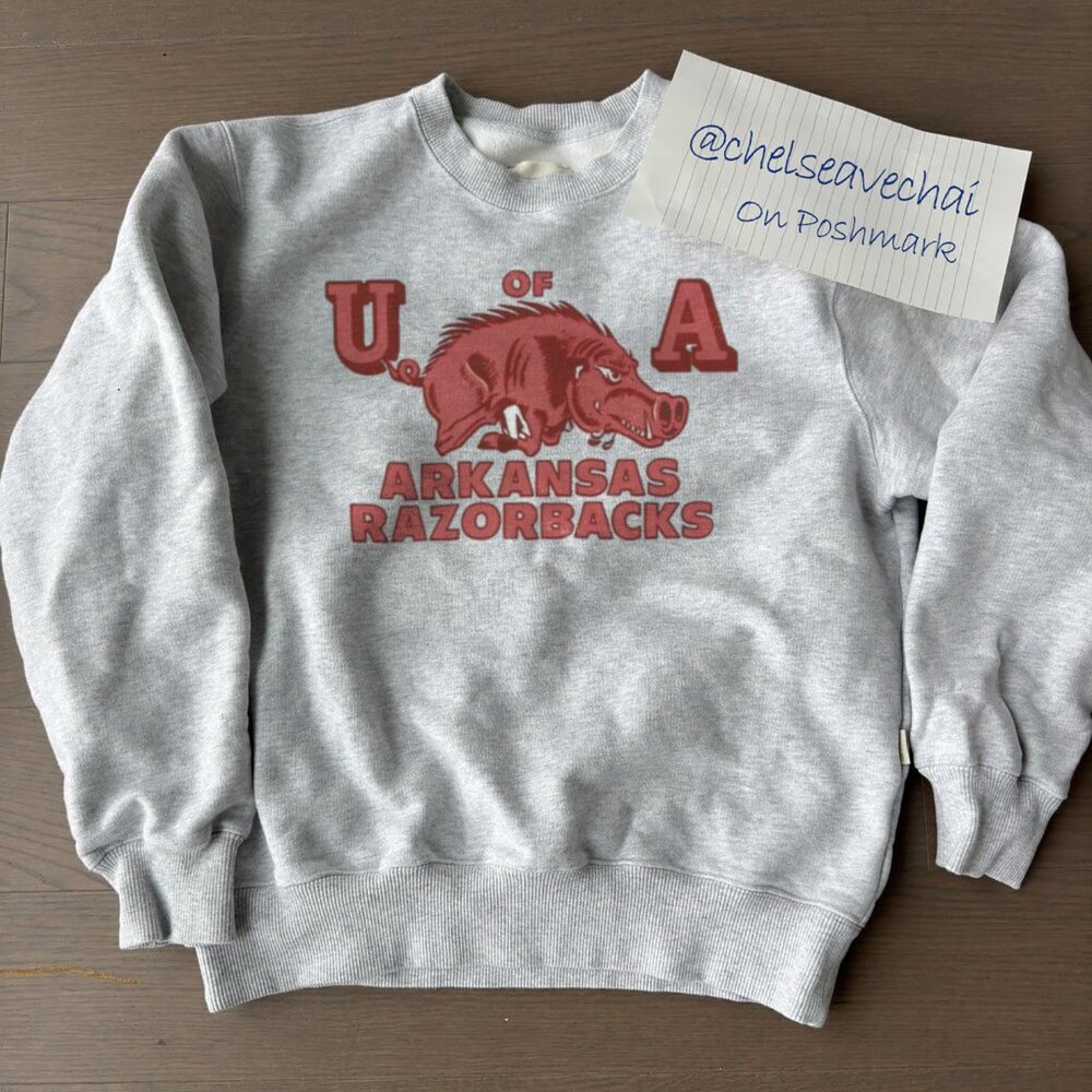 Vintage University of Arkansas Razorbacks Sweatshirt Retro Razorbacks Shirt Tee